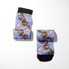 Limited edition Pisces zodiac boot socks with horse patterns, made in the USA, one size fits most.