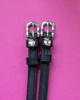 Silver Apple Spur Straps