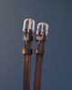 Silver Bling Bolt Spur Straps