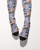 250 USA custom photo equestrian boot socks, additional view