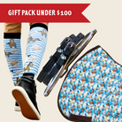 Cash Money Bundle equestrian gift pack with socks, non-stretch spur straps, and Dreamers & Schemers saddle pad under $100