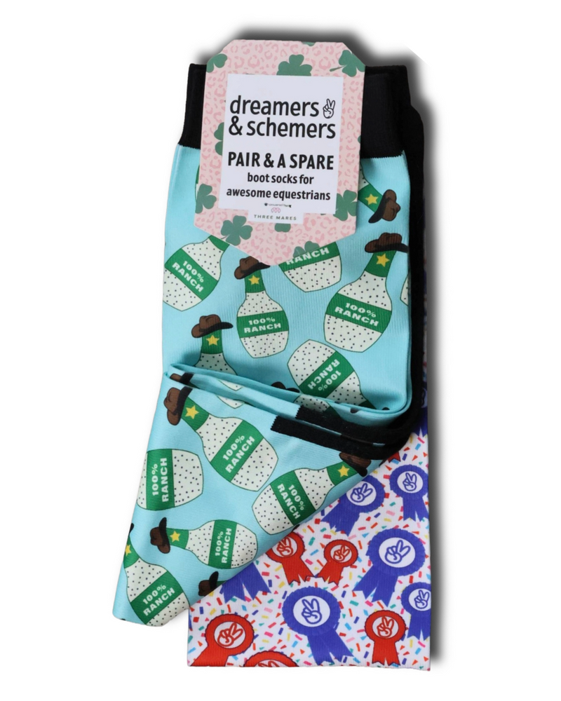 100% Ranch Pair & A Spare Socks