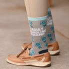 dreamers & schemers Crew Sock Adult Leadline Champion Crew Socks equestrian boot socks boot socks thin socks riding socks pattern socks tall socks funny socks knee high socks horse socks horse show socks