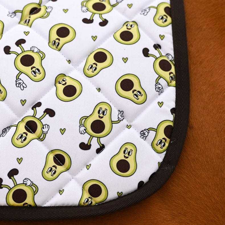 Dreamers & Schemers DERP Avo Nice Day Saddle Pad – patterned saddle pad, equestrian gift, horseback riding gear from Dreamers & Schemers Saddle Pads