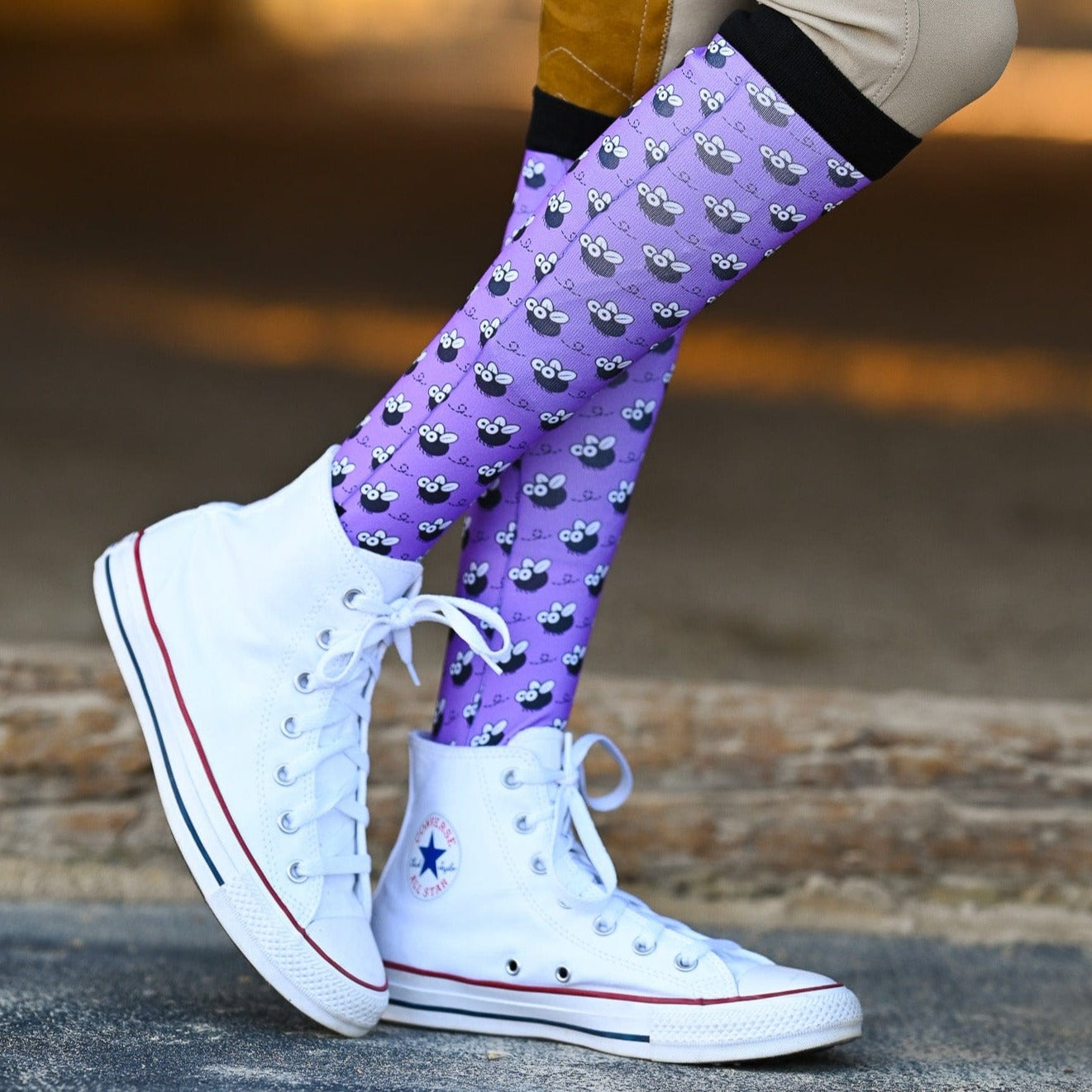 dreamers & schemers Pair & A Spare Barn Fly Pair & a Spare equestrian boot socks boot socks thin socks riding socks pattern socks tall socks funny socks knee high socks horse socks horse show socks