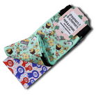 Bee Groovy Pair & a Spare equestrian boot socks, alternate angle, by Dreamers & Schemers