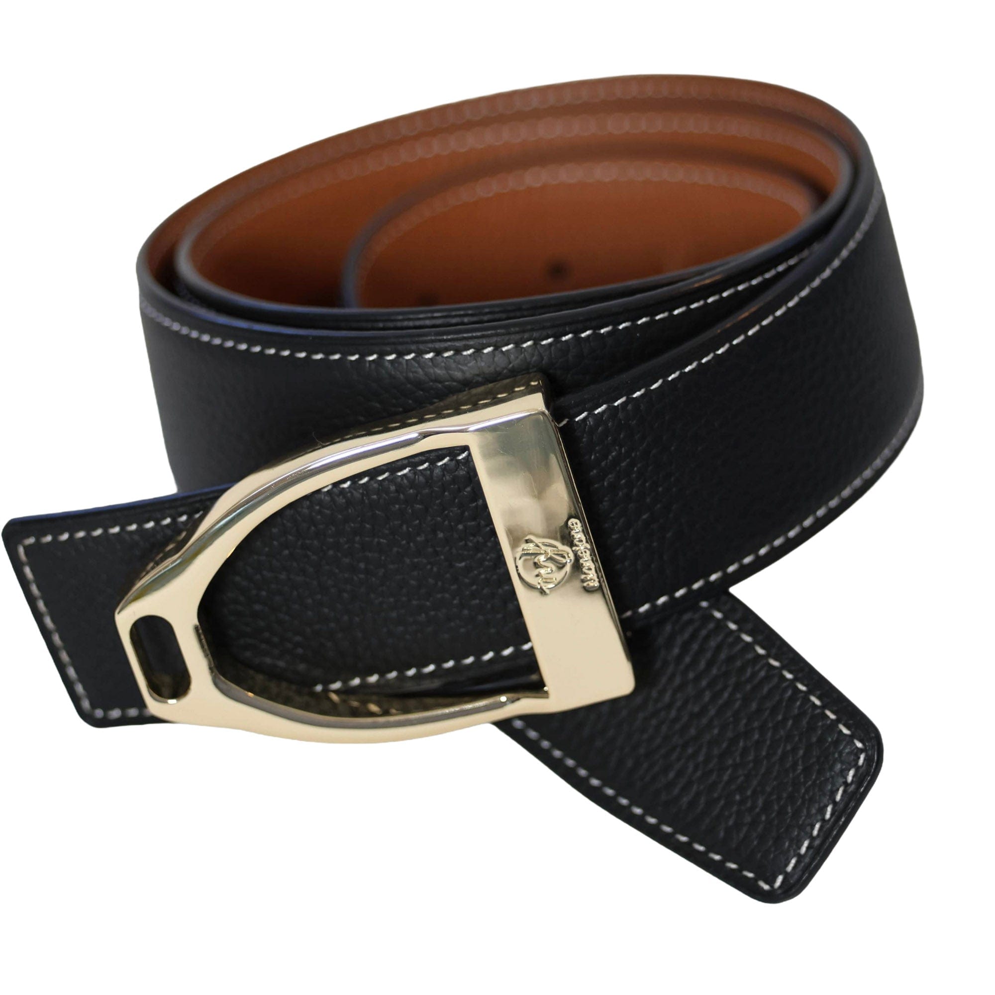 ManeJane Belt Black/Chestnut Reversible Leather Belt Strap equestrian boot socks boot socks thin socks riding socks pattern socks tall socks funny socks knee high socks horse socks horse show socks