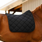 Dreamers & Schemers Black Saddle Pad – patterned saddle pad, equestrian gift, horseback riding gear from Dreamers & Schemers Saddle Pads