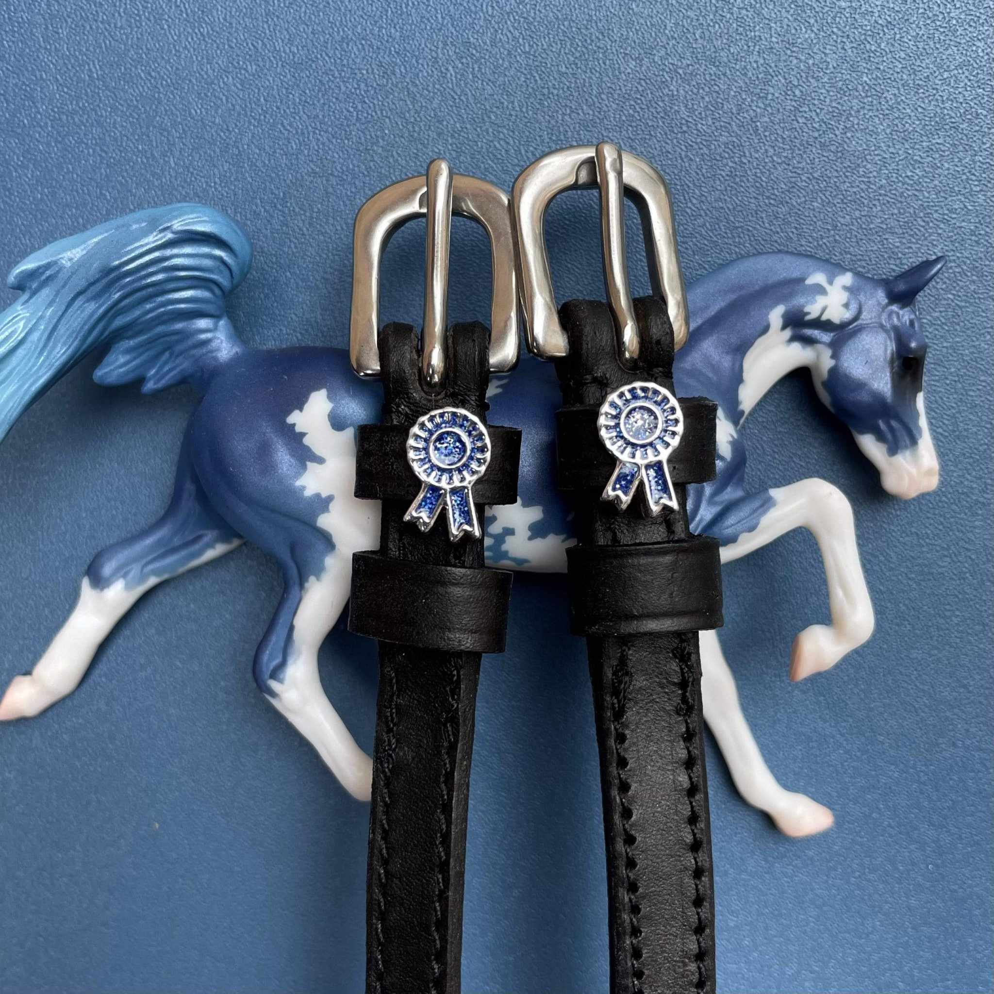 ManeJane Spur Straps Blue Ribbon Spur Straps equestrian boot socks boot socks thin socks riding socks pattern socks tall socks funny socks knee high socks horse socks horse show socks