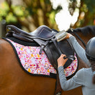 dreamers & schemers Saddle Pad Boogie Frights Saddle Pad equestrian boot socks boot socks thin socks riding socks pattern socks tall socks funny socks knee high socks horse socks horse show socks