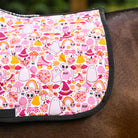 dreamers & schemers Saddle Pad Boogie Frights Saddle Pad equestrian boot socks boot socks thin socks riding socks pattern socks tall socks funny socks knee high socks horse socks horse show socks