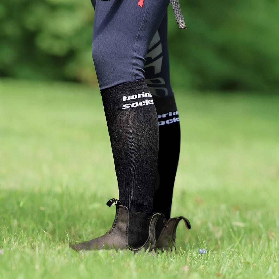 dreamers & schemers Knit Socks Boring Boot Socks equestrian boot socks boot socks thin socks riding socks pattern socks tall socks funny socks knee high socks horse socks horse show socks
