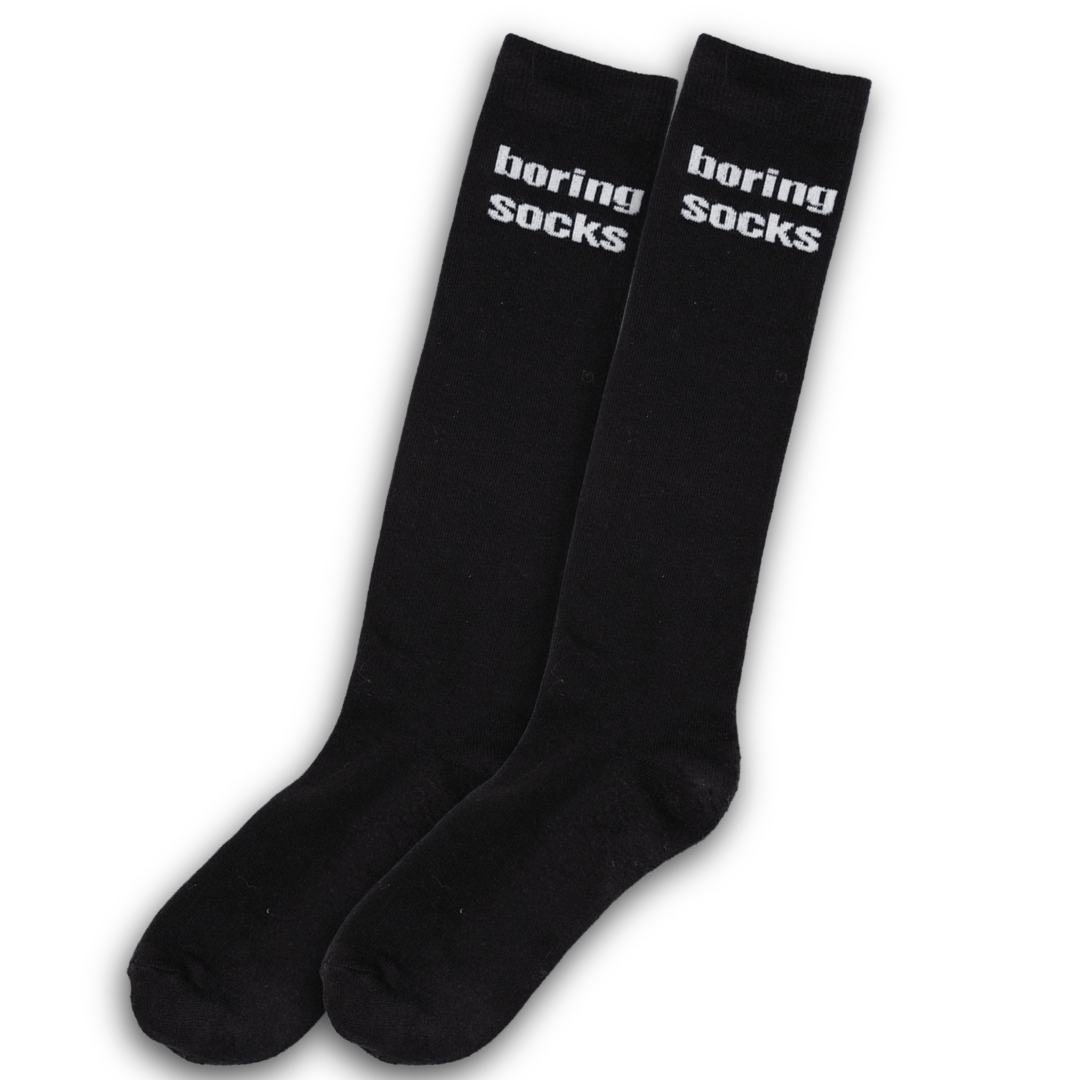 dreamers & schemers Knit Socks Boring Knit Boot Socks equestrian boot socks boot socks thin socks riding socks pattern socks tall socks funny socks knee high socks horse socks horse show socks