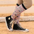 dreamers & schemers Pair & A Spare Brain Candy Pair & a Spare equestrian boot socks boot socks thin socks riding socks pattern socks tall socks funny socks knee high socks horse socks horse show socks