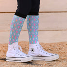 dreamers & schemers Pair & A Spare Brain Freeze Pair & a Spare Socks equestrian boot socks boot socks thin socks riding socks pattern socks tall socks funny socks knee high socks horse socks horse show socks