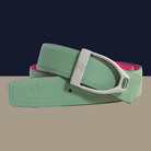 ManeJane Belt Buckle Up! Reversible Leather Belt Strap - Olive/Fuchsia equestrian boot socks boot socks thin socks riding socks pattern socks tall socks funny socks knee high socks horse socks horse show socks