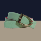ManeJane Belt Buckle Up! Reversible Leather Belt Strap - Olive/Fuchsia equestrian boot socks boot socks thin socks riding socks pattern socks tall socks funny socks knee high socks horse socks horse show socks