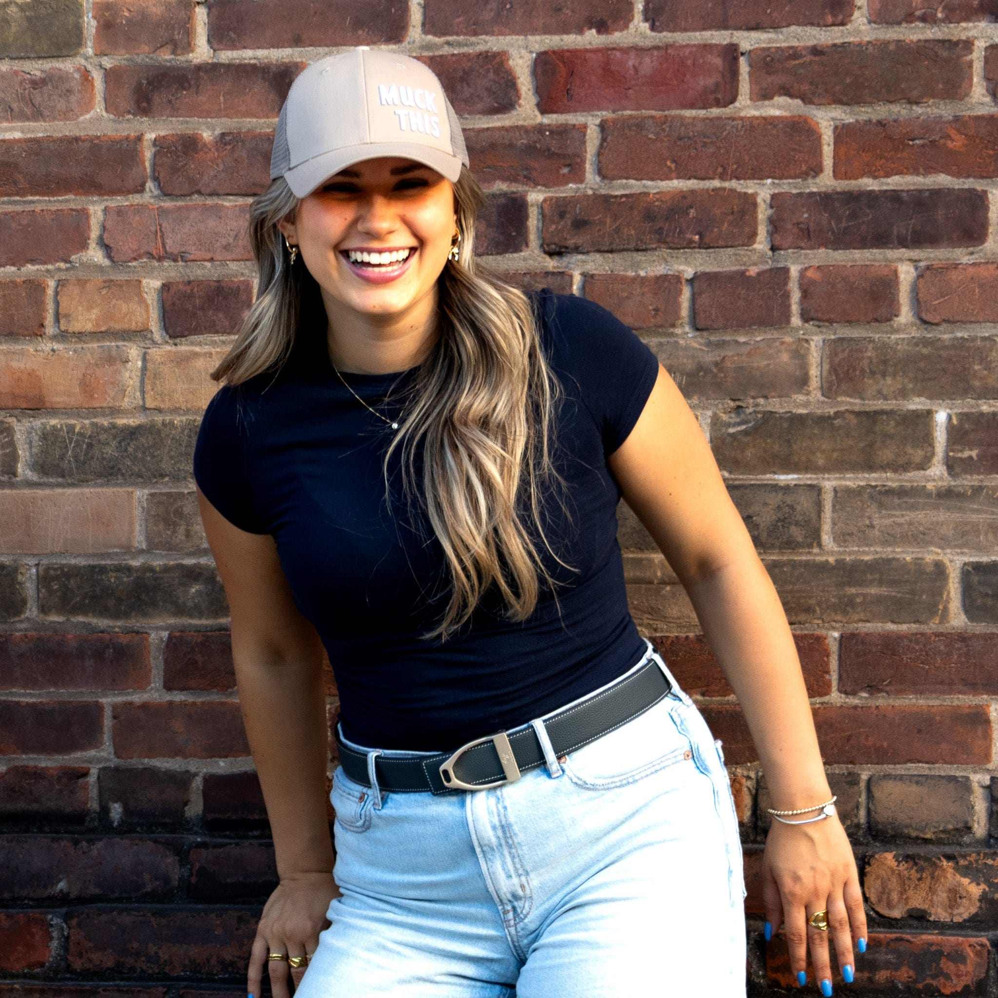 ManeJane Belt Buckle Up! Stirrup Belt Buckle equestrian boot socks boot socks thin socks riding socks pattern socks tall socks funny socks knee high socks horse socks horse show socks