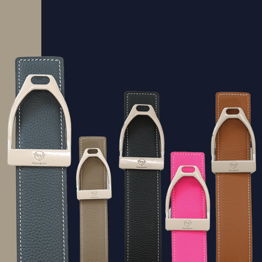 ManeJane Belt Matte Silver Buckle Up! Stirrup Belt Buckle equestrian boot socks boot socks thin socks riding socks pattern socks tall socks funny socks knee high socks horse socks horse show socks