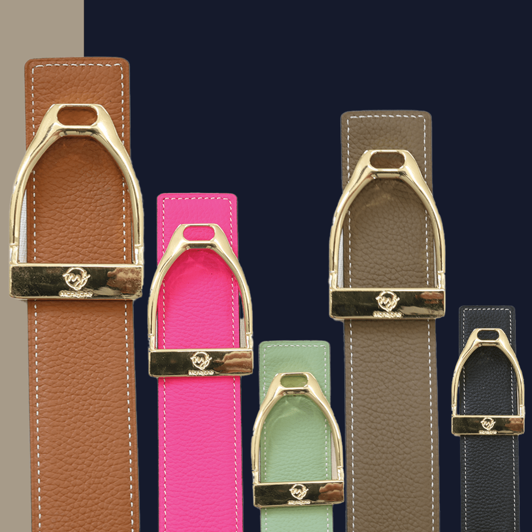 ManeJane Belt Gold Buckle Up! Stirrup Belt Buckle equestrian boot socks boot socks thin socks riding socks pattern socks tall socks funny socks knee high socks horse socks horse show socks