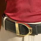 ManeJane Belt Buckle Up! Stirrup Belt Buckle equestrian boot socks boot socks thin socks riding socks pattern socks tall socks funny socks knee high socks horse socks horse show socks