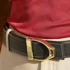 ManeJane Belt Buckle Up! Stirrup Belt Buckle equestrian boot socks boot socks thin socks riding socks pattern socks tall socks funny socks knee high socks horse socks horse show socks