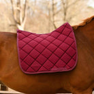Dreamers & Schemers Burgundy Saddle Pad – patterned saddle pad, equestrian gift, horseback riding gear from Dreamers & Schemers Saddle Pads