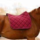 Dreamers & Schemers Burgundy Saddle Pad – patterned saddle pad, equestrian gift, horseback riding gear from Dreamers & Schemers Saddle Pads