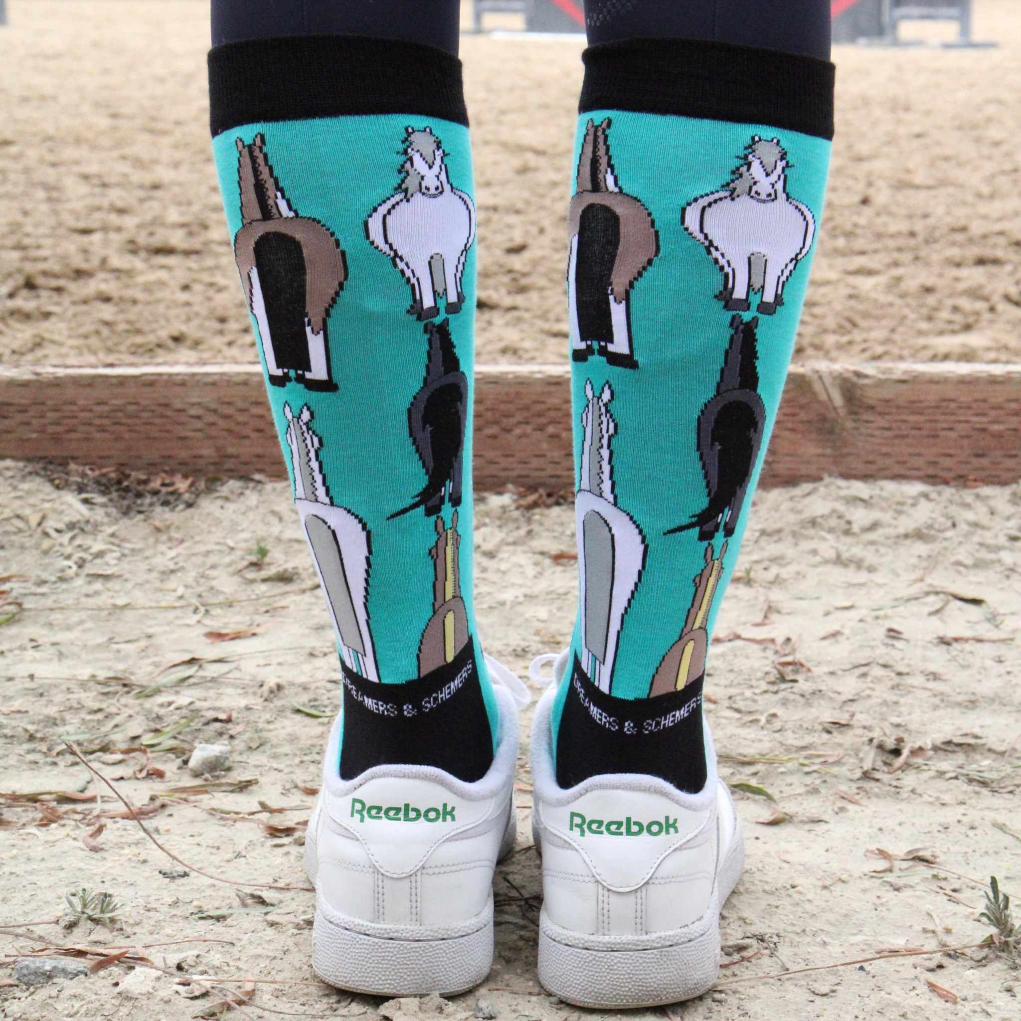 dreamers & schemers Knit Socks Butts Knit Socks equestrian boot socks boot socks thin socks riding socks pattern socks tall socks funny socks knee high socks horse socks horse show socks