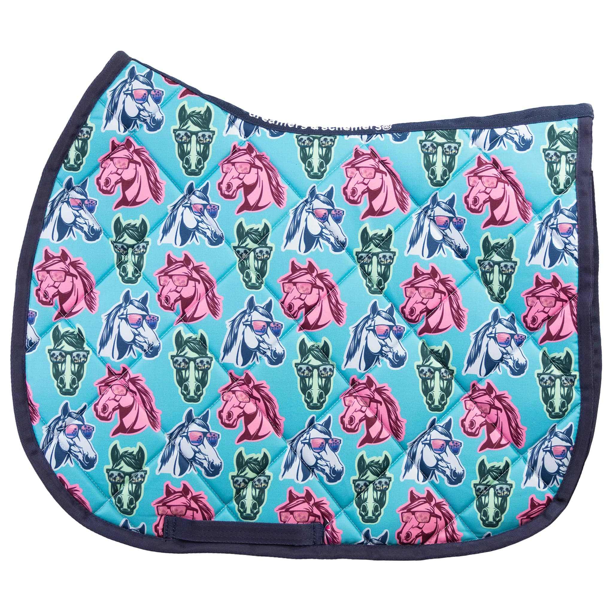 California Dreamin' Saddle Pad full size with cushy quilting and stylish pattern by Dreamers & Schemers