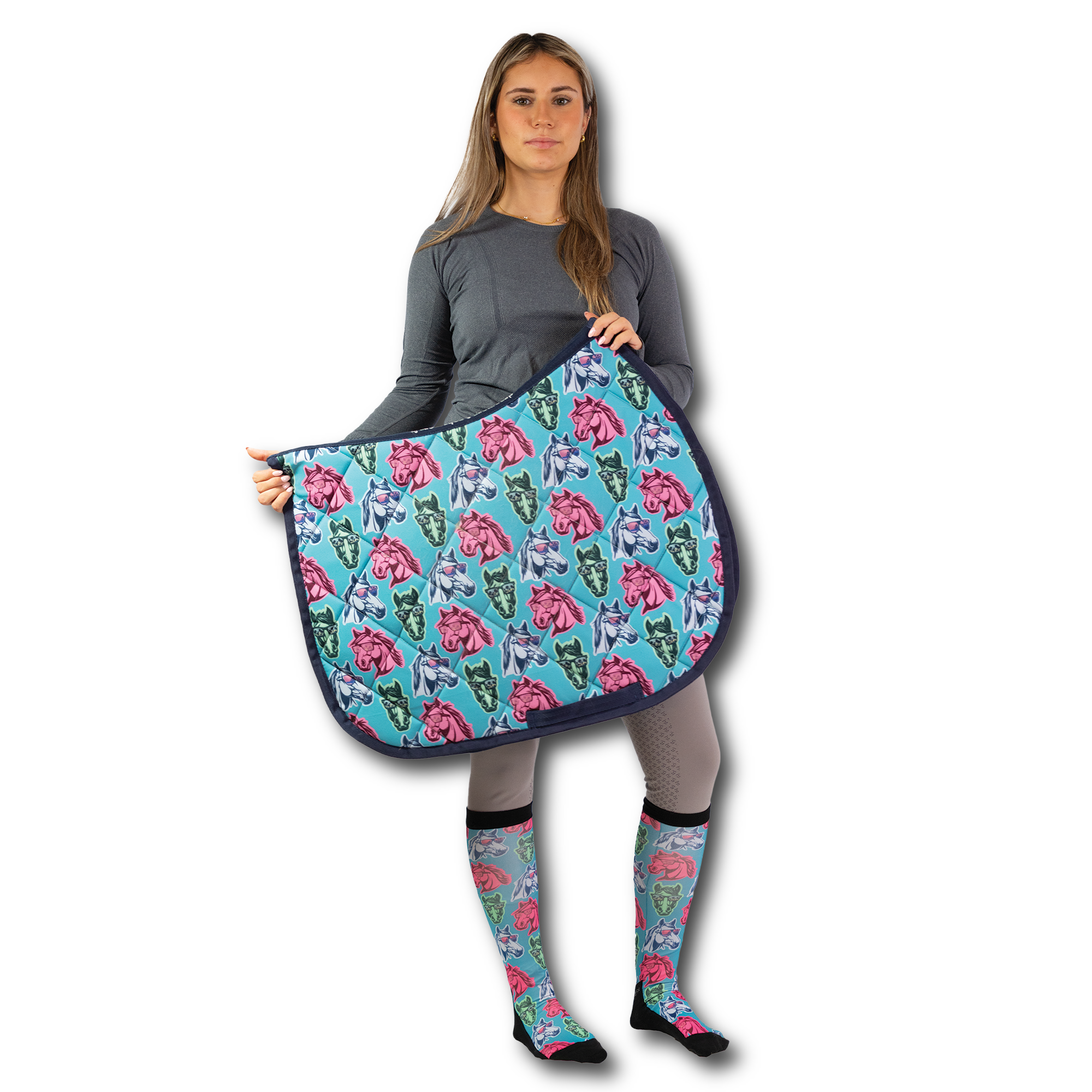 California Dreamin' Saddle Pad full size with cushy quilting and no-fuss fit for comfortable everyday rides