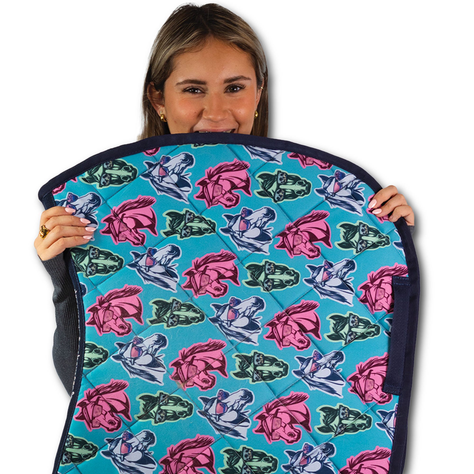 California Dreamin' Saddle Pad full size with cushy quilting and stylish design for comfortable everyday riding