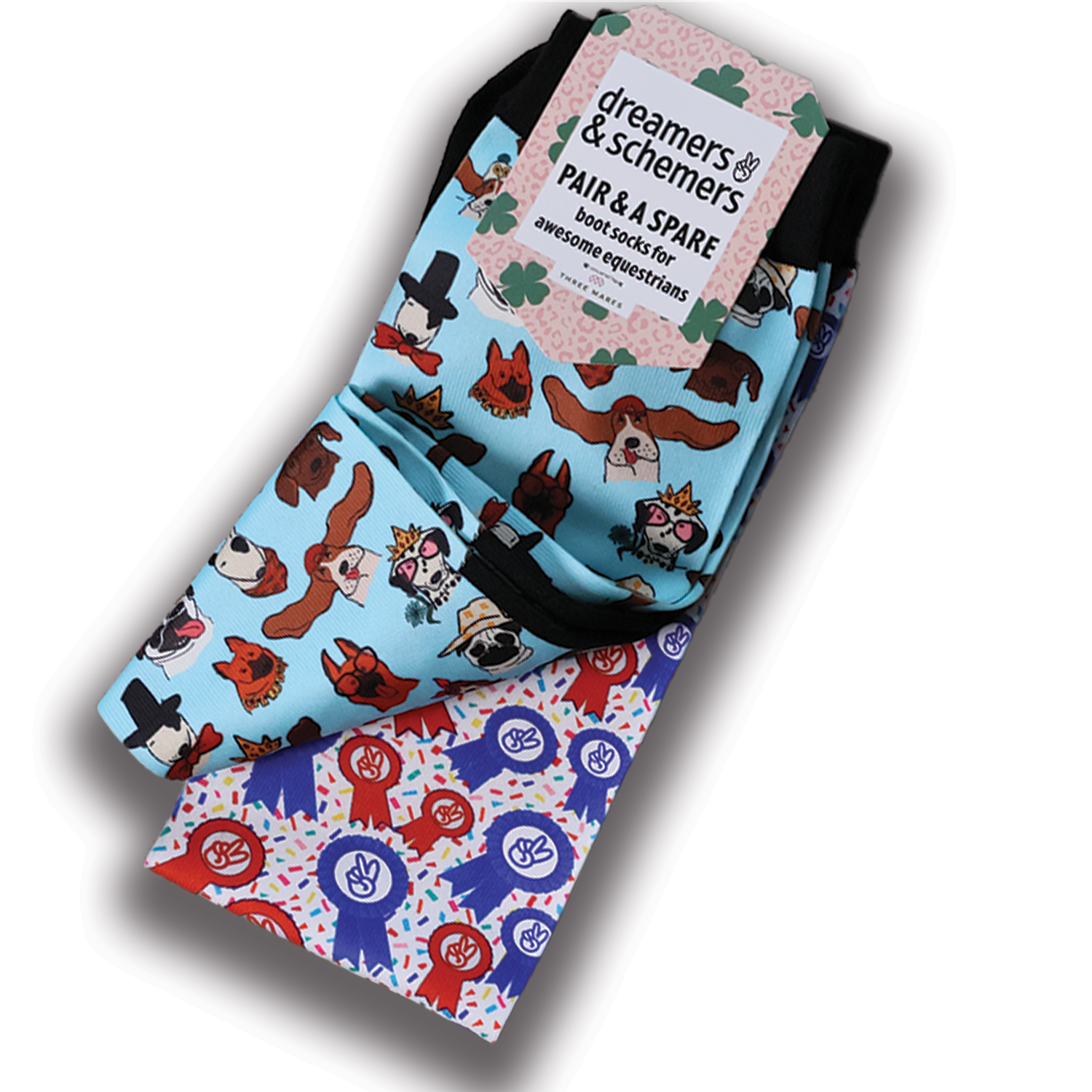 Pair & A Spare Socks black boot socks with flat-seam toe and breathable knit, sold in wholesale packs of three