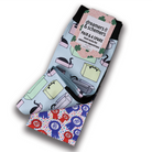 Cat In A Box Pair & a Spare equestrian boot socks, alternate angle, by Dreamers & Schemers