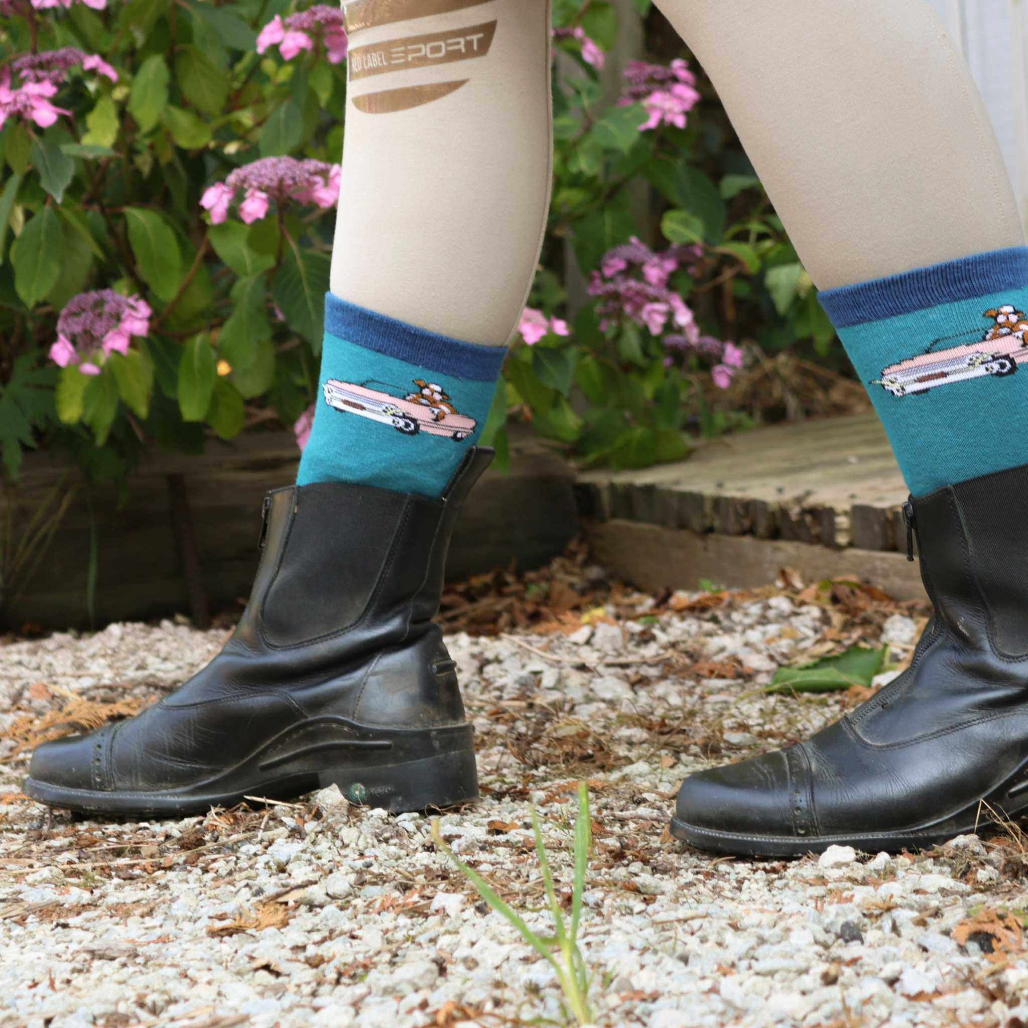 dreamers & schemers Crew Socks CattleLac Crew Socks equestrian boot socks boot socks thin socks riding socks pattern socks tall socks funny socks knee high socks horse socks horse show socks