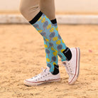 dreamers & schemers Pair & A Spare Cause a Racquet Pair & a Spare equestrian boot socks boot socks thin socks riding socks pattern socks tall socks funny socks knee high socks horse socks horse show socks