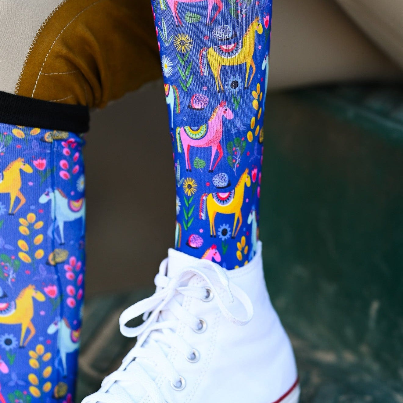 dreamers & schemers Pair & A Spare Cheval Pair & a Spare equestrian boot socks boot socks thin socks riding socks pattern socks tall socks funny socks knee high socks horse socks horse show socks