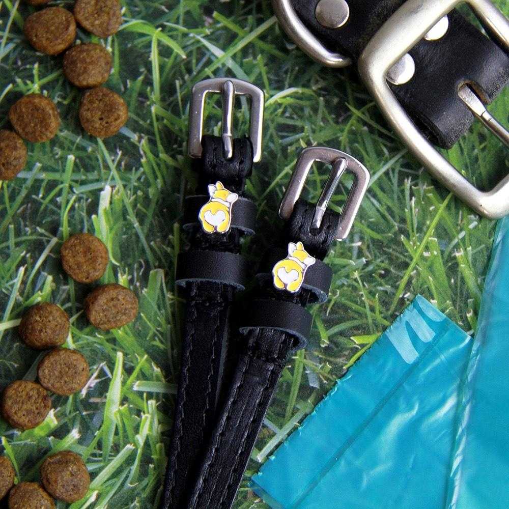 ManeJane Black Spur Straps Corgi Butts Spur Straps equestrian boot socks boot socks thin socks riding socks pattern socks tall socks funny socks knee high socks horse socks horse show socks