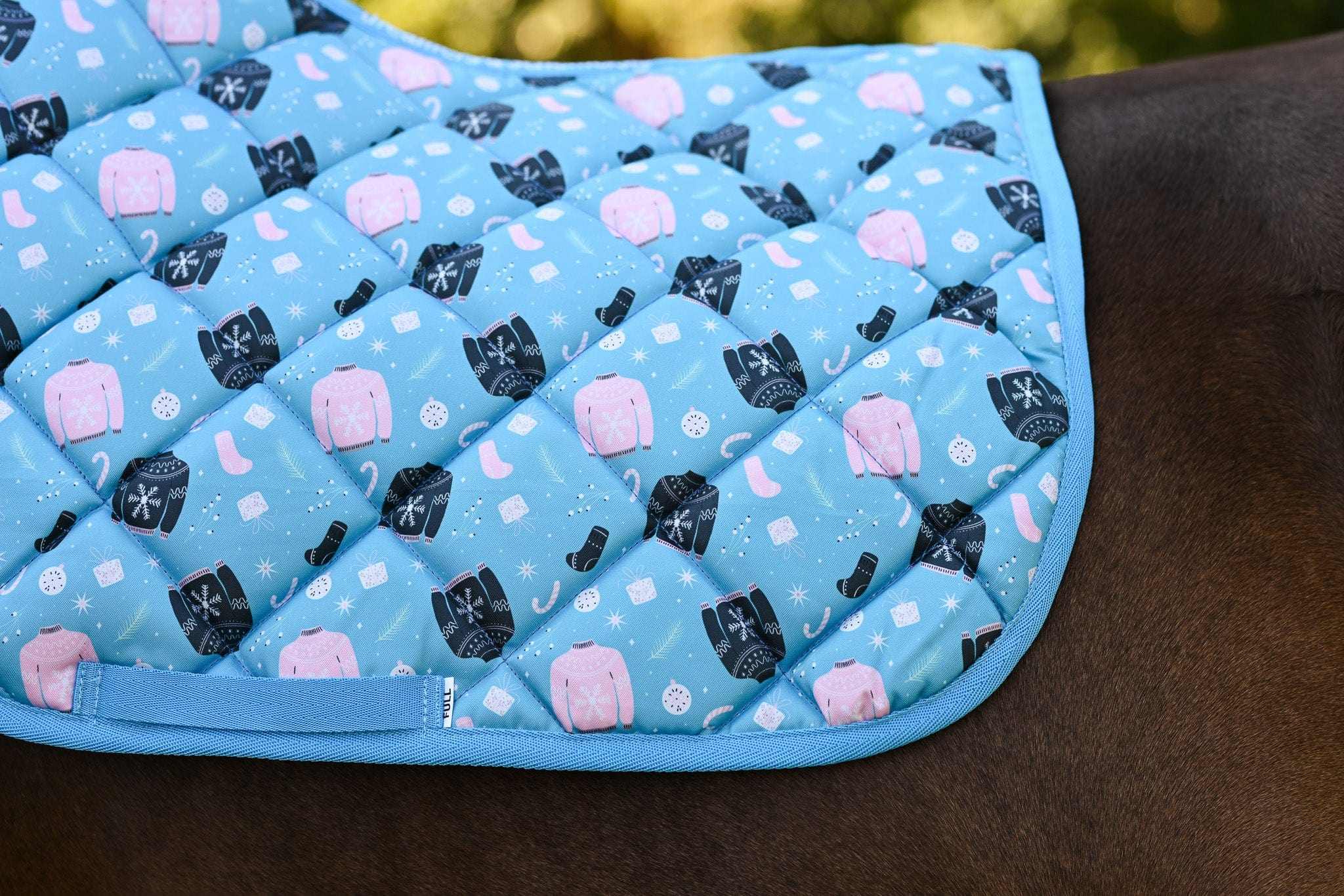 Dreamers & Schemers Cozy Saddle Pad – patterned saddle pad, equestrian gift, horseback riding gear from Dreamers & Schemers Saddle Pads
