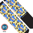 Custom AL Custom Socks Adult / Yellow Custom Flower with F Bombs Socks 1 Photo equestrian boot socks boot socks thin socks riding socks pattern socks tall socks funny socks knee high socks horse socks horse show socks