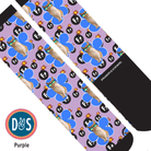Custom AL Custom Socks Adult / Purple Custom Flower with F Bombs Socks 1 Photo equestrian boot socks boot socks thin socks riding socks pattern socks tall socks funny socks knee high socks horse socks horse show socks