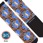 Custom AL Custom Socks Adult / Brown Custom Flower with F Bombs Socks 1 Photo equestrian boot socks boot socks thin socks riding socks pattern socks tall socks funny socks knee high socks horse socks horse show socks