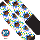 Custom AL Custom Socks Adult / White Custom Flower with Lucky Treats Socks 1 Photo equestrian boot socks boot socks thin socks riding socks pattern socks tall socks funny socks knee high socks horse socks horse show socks
