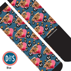 Custom AL Custom Socks Adult / Blue Custom Heart with F Bombs Socks 1 Photo equestrian boot socks boot socks thin socks riding socks pattern socks tall socks funny socks knee high socks horse socks horse show socks
