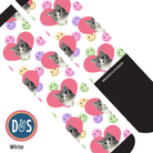 Custom AL Custom Socks Adult / White Custom Heart with Smiley Vibes Socks 1 Photo equestrian boot socks boot socks thin socks riding socks pattern socks tall socks funny socks knee high socks horse socks horse show socks