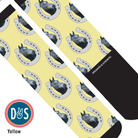 Custom AL Custom Socks Adult / Yellow Custom Horseshoe Socks 1 Photo equestrian boot socks boot socks thin socks riding socks pattern socks tall socks funny socks knee high socks horse socks horse show socks