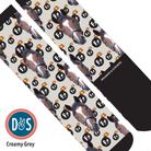 Custom AL Custom Socks Adult / Creamy Grey Custom Solo with F Bombs Socks 1 Photo equestrian boot socks boot socks thin socks riding socks pattern socks tall socks funny socks knee high socks horse socks horse show socks