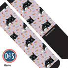 Custom AL Custom Socks Adult / Mauve Custom Solo with Stable Snackies Socks 1 Photo equestrian boot socks boot socks thin socks riding socks pattern socks tall socks funny socks knee high socks horse socks horse show socks