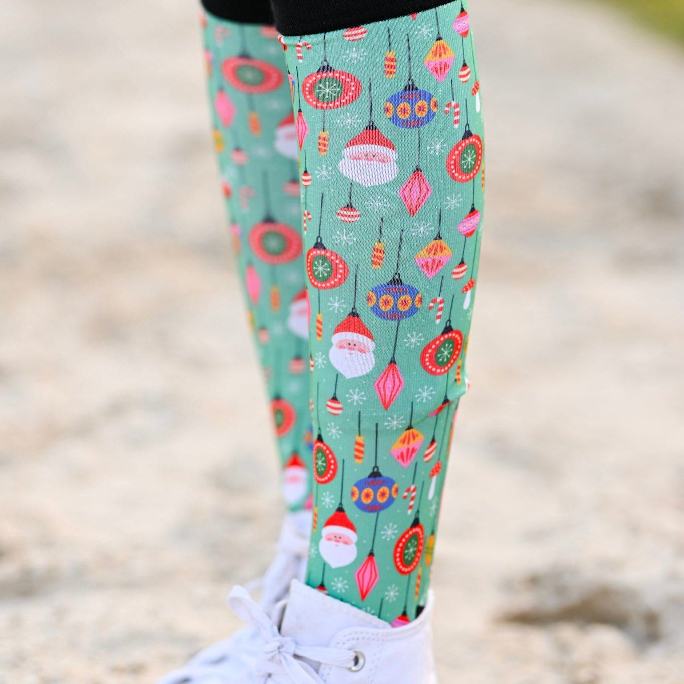 dreamers & schemers Pair of Socks Deck The Halls Youth Socks equestrian boot socks boot socks thin socks riding socks pattern socks tall socks funny socks knee high socks horse socks horse show socks