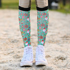 dreamers & schemers Pair of Socks Deck The Halls Youth Socks equestrian boot socks boot socks thin socks riding socks pattern socks tall socks funny socks knee high socks horse socks horse show socks